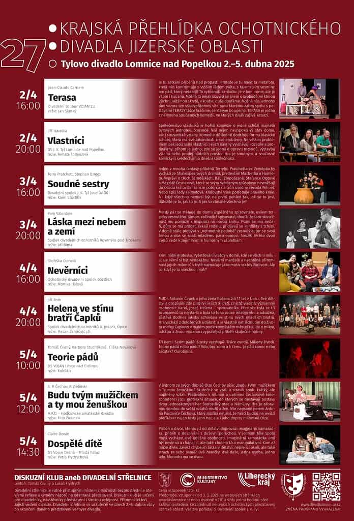 Kompletní program 27. ročníku přehlídky v Lomnici nad Popelkou