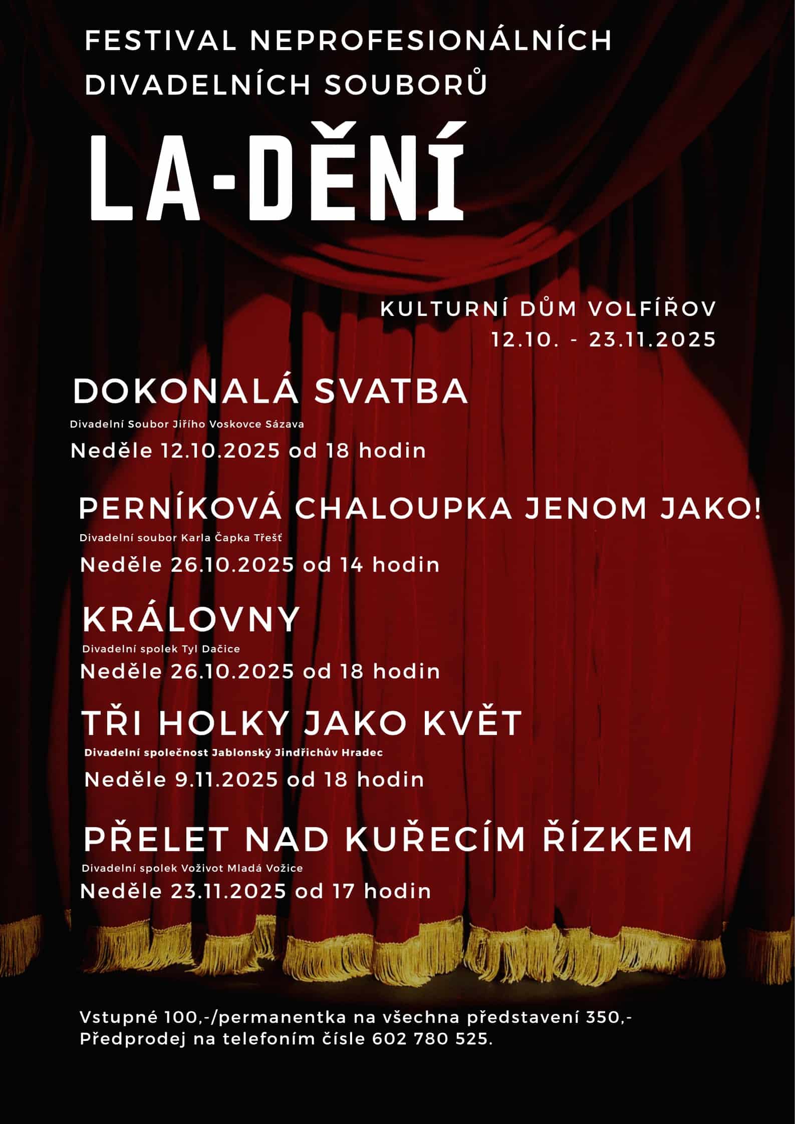 Celý program prvního ročníku La-Dění